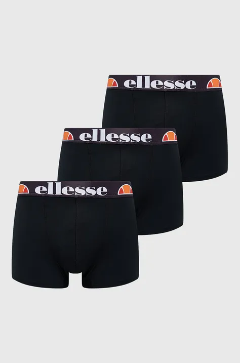Μποξεράκια Ellesse (3-pack) ανδρικά, χρώμα: μαύρο
