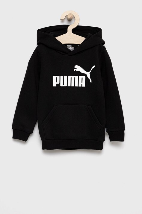 Detská mikina Puma 586965 čierna farba, s potlačou