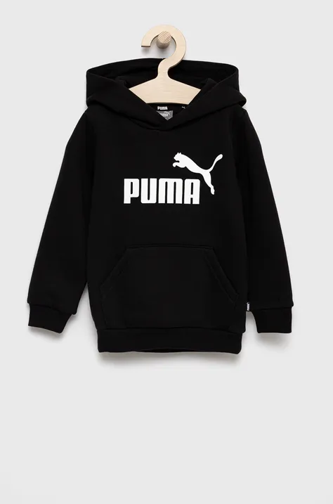 Παιδική μπλούζα Puma χρώμα: μαύρο