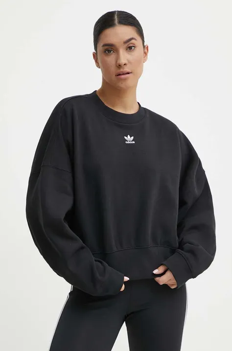 Μπλούζα adidas Originals γυναικεία, χρώμα: μαύρο