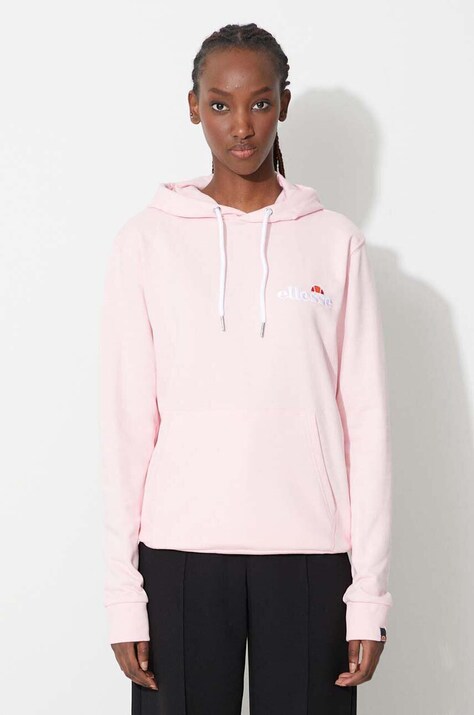 Кофта Ellesse женская цвет розовый с капюшоном с аппликацией SGS08848-011
