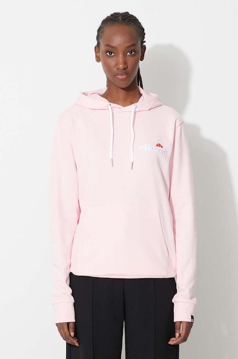 Ellesse bluza damska kolor różowy z kapturem