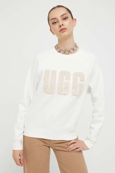 Pulover UGG ženska, bela barva