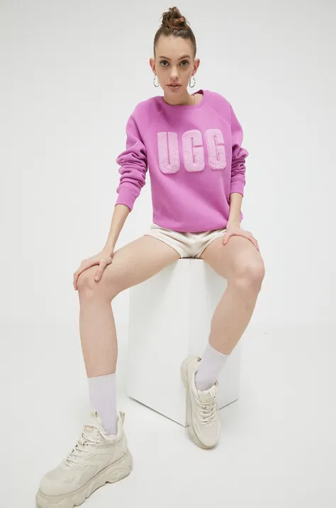 UGG bluza damska kolor fioletowy