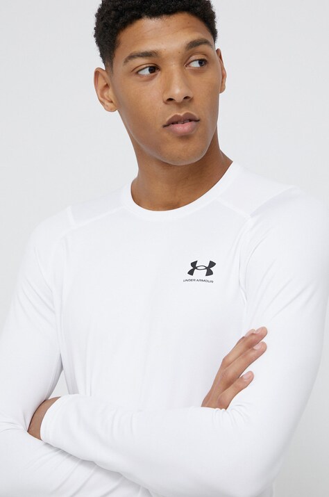 Under Armour Longsleeve 1366068 męski kolor biały gładki