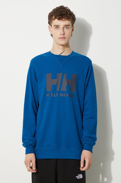 Helly Hansen bluza bawełniana męska kolor niebieski  34000