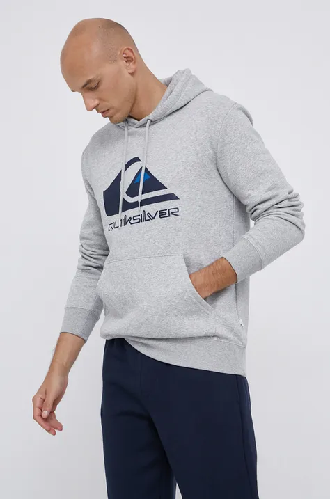 Кофта Quiksilver мужская цвет серый с принтом