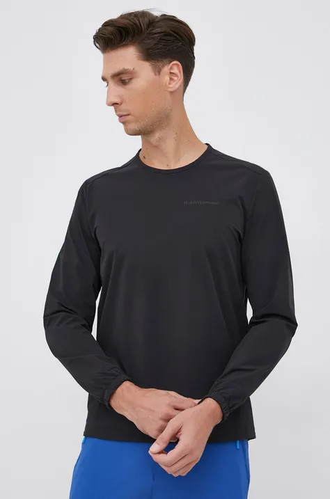 Bluza Peak Performance moška, črna barva,