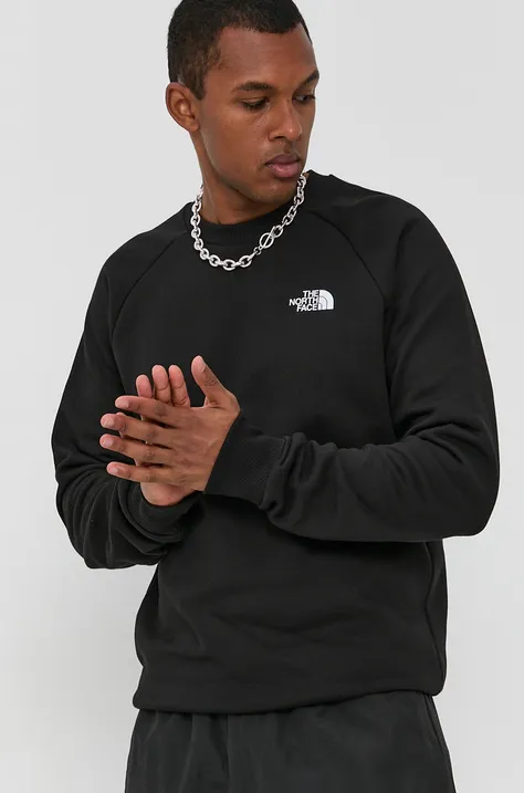 Βαμβακερή μπλούζα The North Face ανδρική, χρώμα: μαύρο