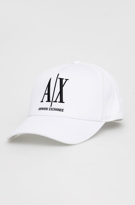 Armani Exchange czapka kolor biały z aplikacją 944170 1A170 NOS