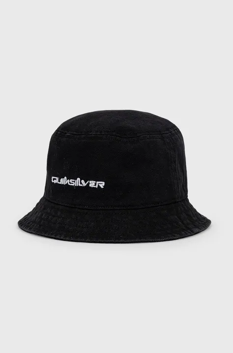 Quiksilver kapelusz bawełniany kolor czarny