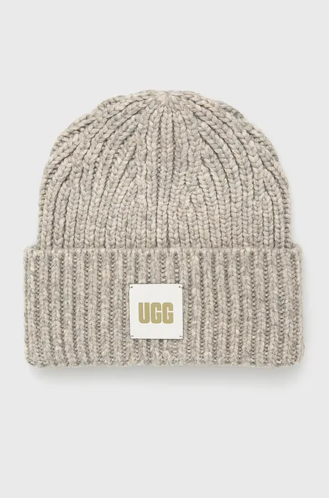 UGG wool blend beanie gray color