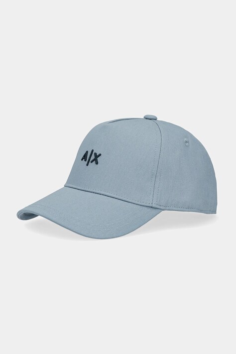 Armani Exchange czapka kolor niebieski z aplikacją 954112 CC571