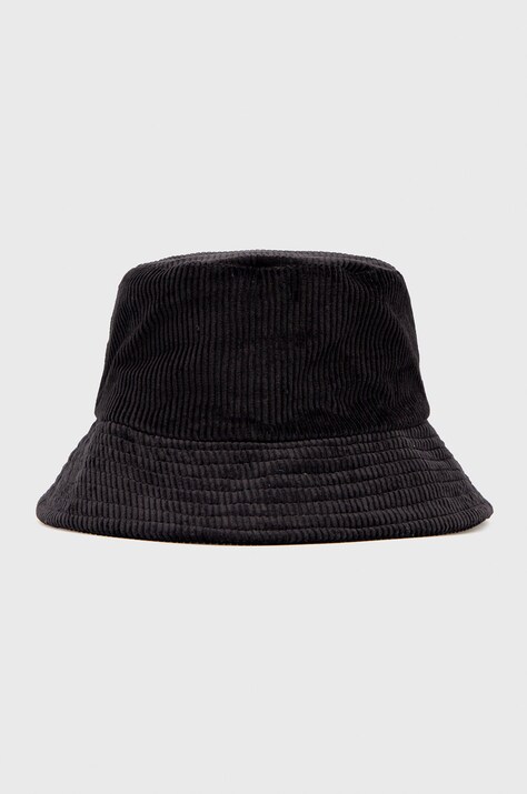 Sisley Pălărie din bumbac culoarea negru, bumbac