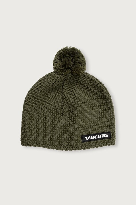Viking Czapka z pomponem z wełną Berg Gore-Tex zielona 215/14/0228