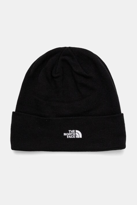 The North Face Czapka kolor czarny z cienkiej dzianiny