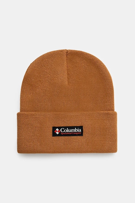 Čepice Columbia City Trek Heavyweight hnědá barva