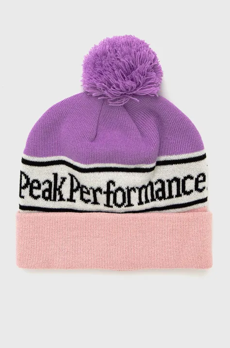 Σκούφος Peak Performance χρώμα: ροζ