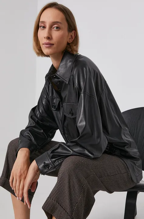 Рубашка Drykorn женская цвет чёрный relaxed классический воротник