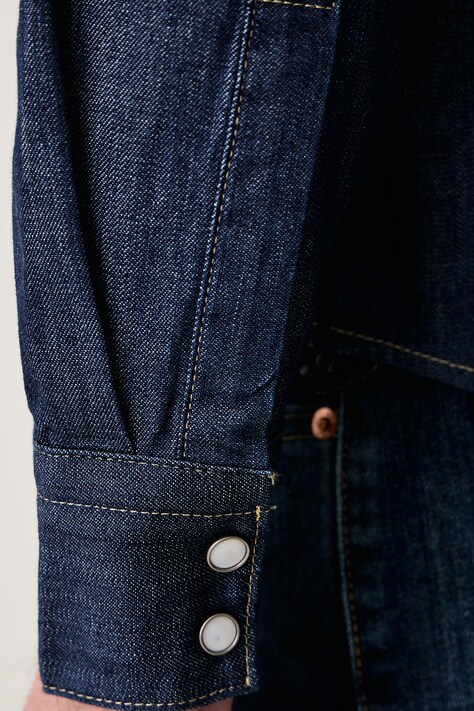 Levi's Košeľa pánska rifľová tmavomodrá 85744