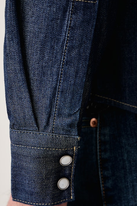 Levi's Cămașă pentru bărbați din denim bleumarin 85744