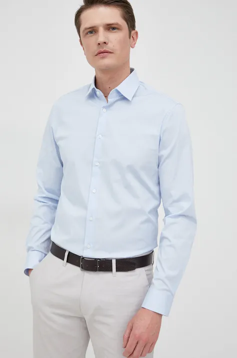 Calvin Klein koszula męska slim z kołnierzykiem klasycznym