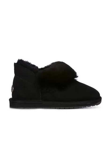 čizme za snijeg od brušene kože Emu Australia boja: crna