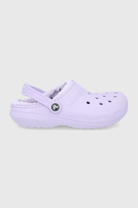 Παντόφλες Crocs χρώμα: ροζ