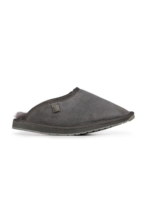 Kućne papuče od brušene kože Emu Australia boja: siva