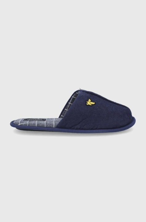 Papuče Lyle & Scott tmavomodrá farba