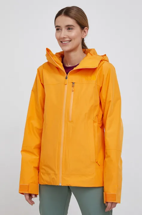 The North Face kurtka W DESCENDIT JACKET damska kolor pomarańczowy