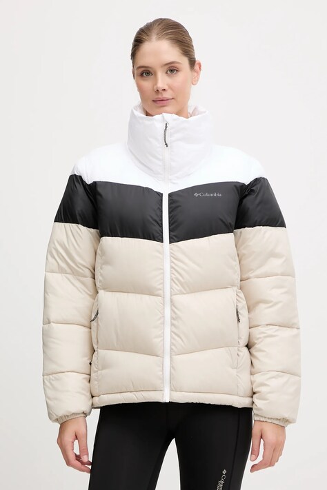 Jakna Columbia Puffect ženska, bež barva