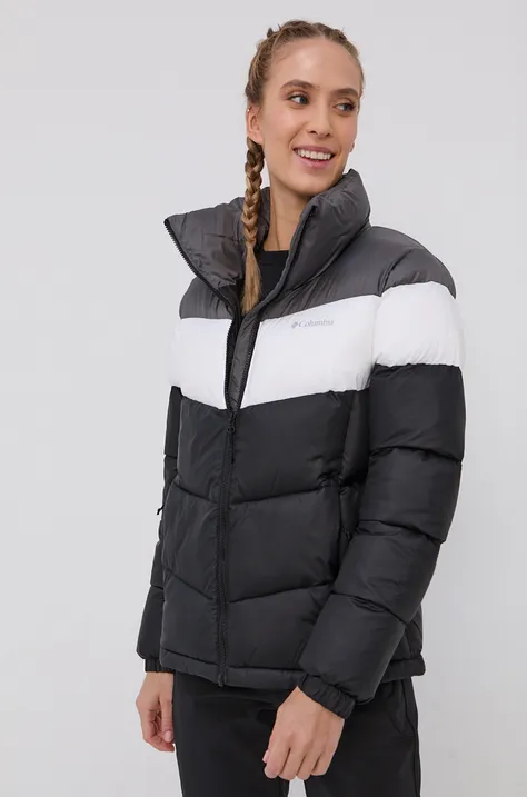 Яке Columbia Puffect Color Block Jkt дамско в черно със зимна изолация 1955101