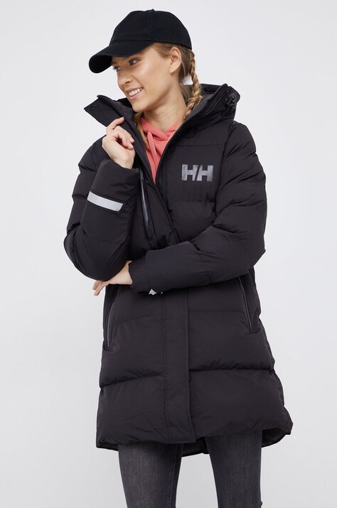 Helly Hansen geacă femei, culoarea negru, de iarnă 53205-692