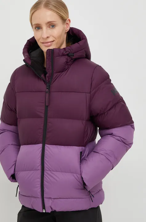 Helly Hansen geaca femei, culoarea roz, de iarna