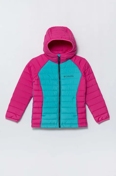 Παιδικό μπουφάν Columbia χρώμα: ροζ
