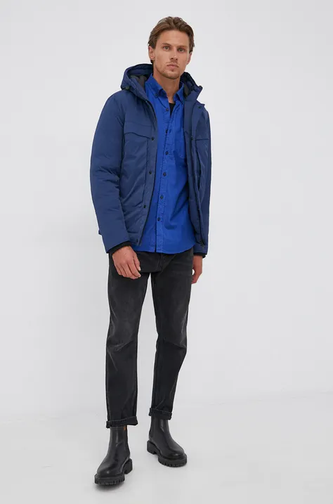 Куртка Sisley чоловіча колір синій зимова