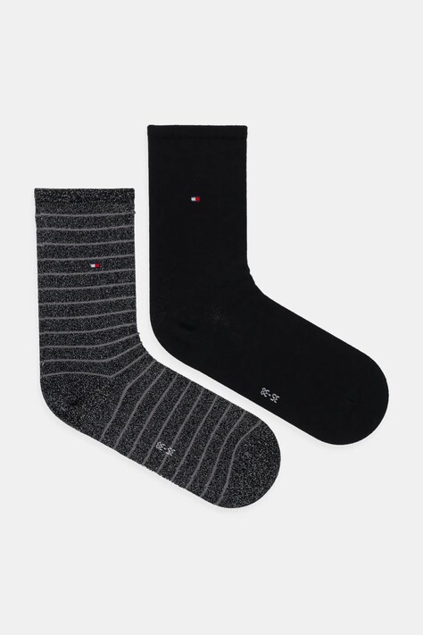 Tommy Hilfiger skarpetki 2-pack kolor czarny 100001494