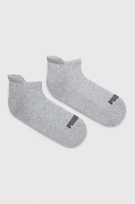 Čarape Puma za žene, boja: siva