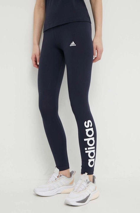 Tajice adidas H07781 za žene, boja: tamno plava