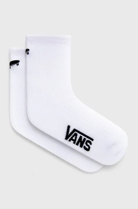 Ponožky Vans dámske, biela farba