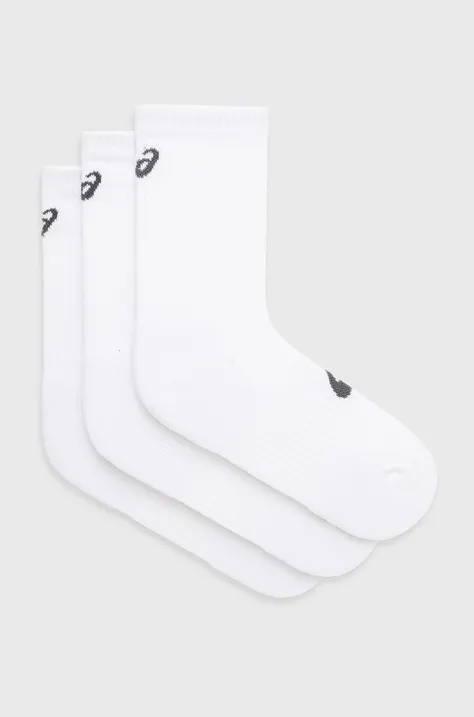 Κάλτσες Asics (3-pack) γυναικείες, χρώμα: άσπρο