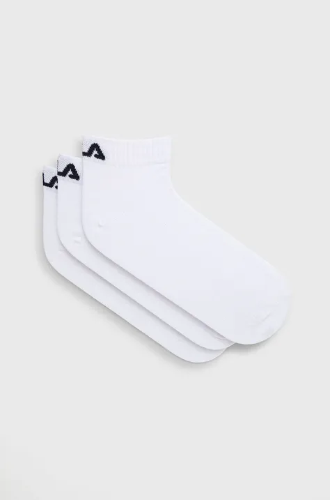 Ponožky Fila dámske, biela farba