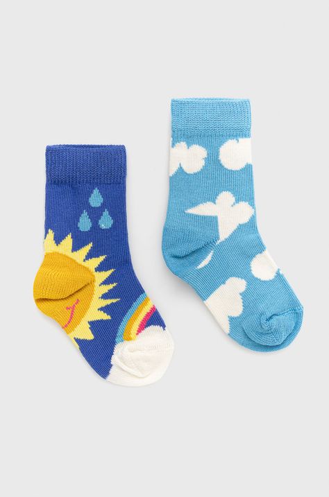 Happy Socks - Dětské ponožky After Rain (2-pak) ( 2-pak)