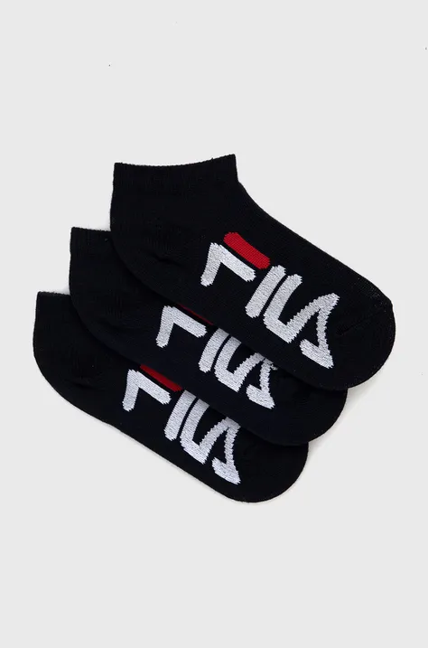 Παιδικές κάλτσες Fila (3-pack) χρώμα: ναυτικό μπλε