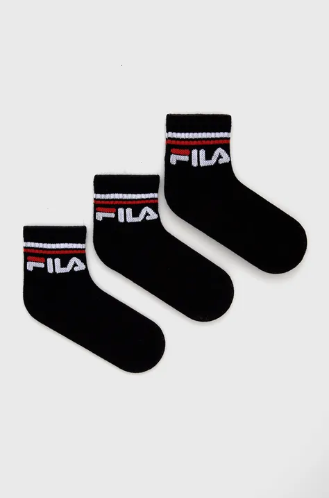 Dječje čarape Fila (3-pack) boja: crna