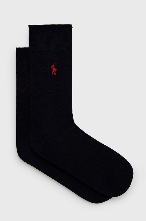 Polo Ralph Lauren Skarpetki (2-pack) 449723737003 męskie kolor granatowy