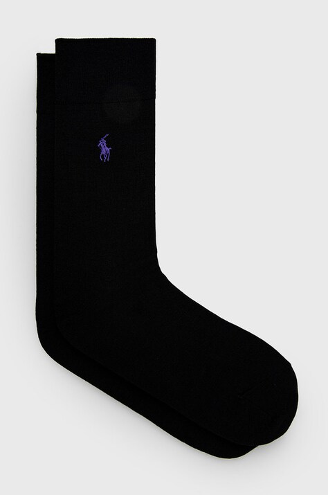 Polo Ralph Lauren Skarpetki (2-pack) 449723737002 męskie kolor czarny