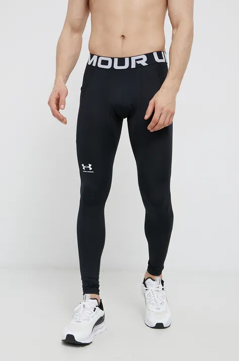 Under Armour leggins de antrenament culoarea negru, neted