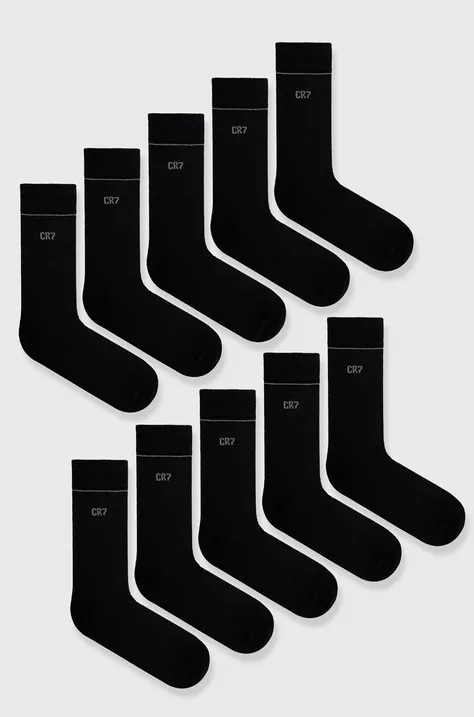 Κάλτσες CR7 Cristiano Ronaldo (10-pack) χρώμα: μαύρο